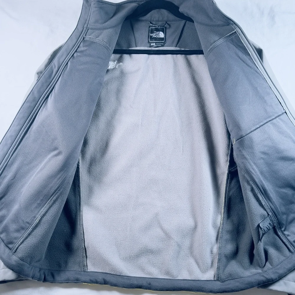 The North Face Jacket Men Small Apex Bionic Gray Softshell Windproof Lined
